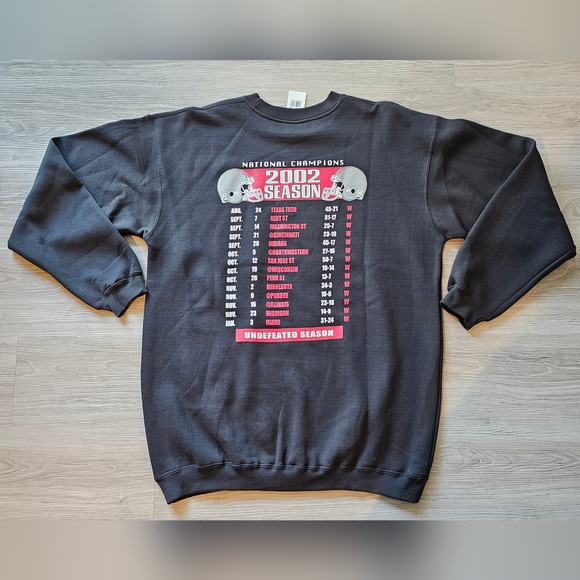 VTG 2002 OSU Ohio State Buckeyes National Champions Adult Large Sweatshirt NWT - Picture 10 of 10